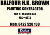 Balfour H.K. Brown Painting Contractor Logo