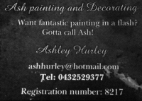 Ash Painting And Decorating Logo