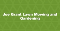 Joe Grant Lawn Mowing And Gardening Logo