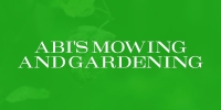Abi's Mowing And Gardening Logo