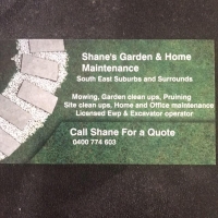 Shane's Gardening , Home Maintenance And Mowing Logo