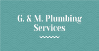 G. & M. Plumbing Services Logo