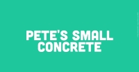Pete's Small Concrete Logo