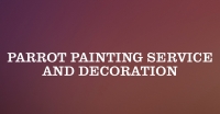 Parrot Painting Service And Decoration Logo