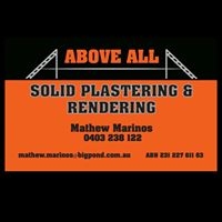Above All Solid Plastering And Rendering Logo