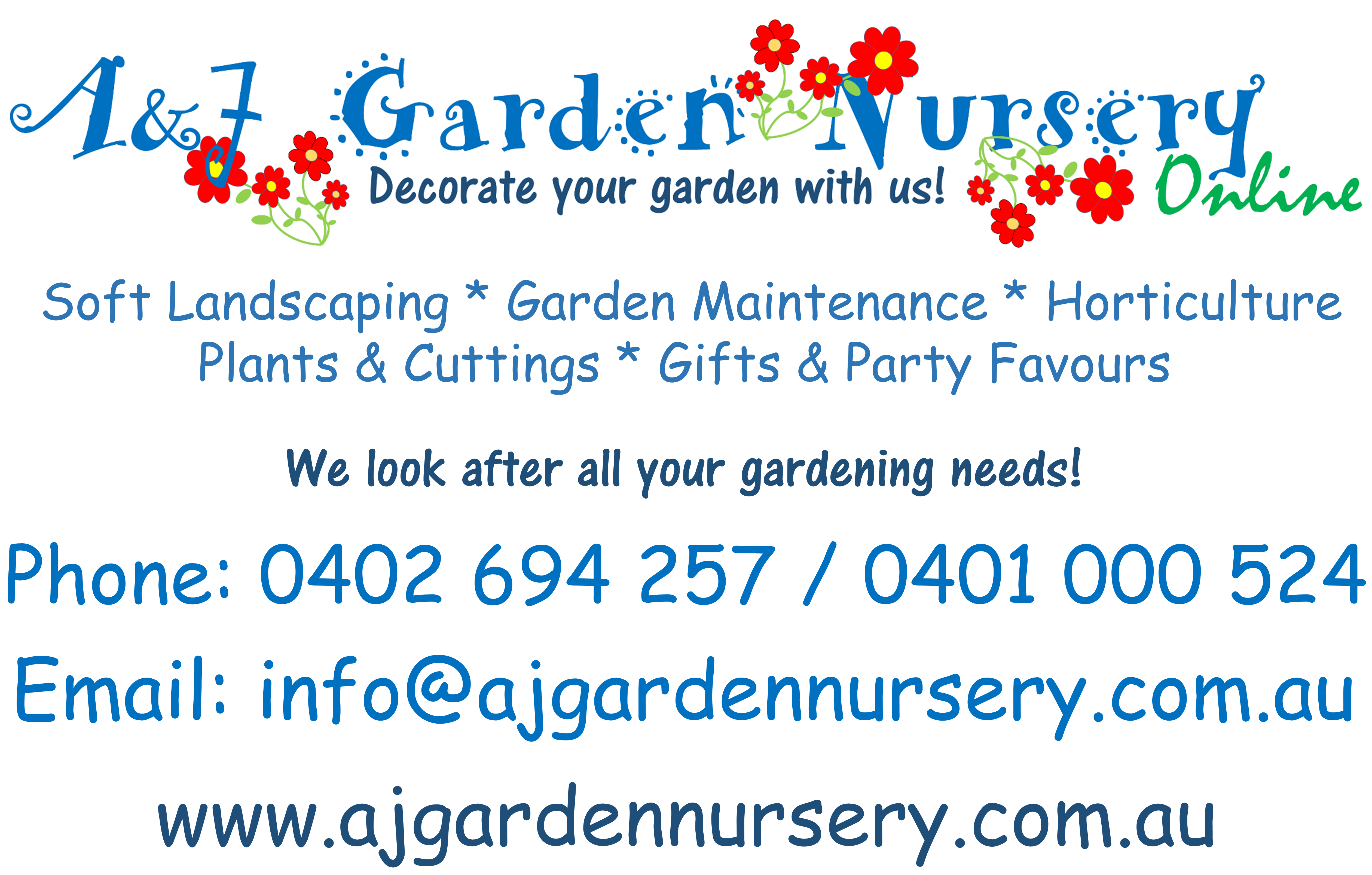 A&J Garden Nursery Logo