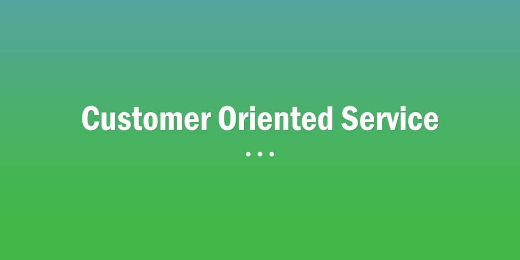 Customer Oriented Service barangaroo