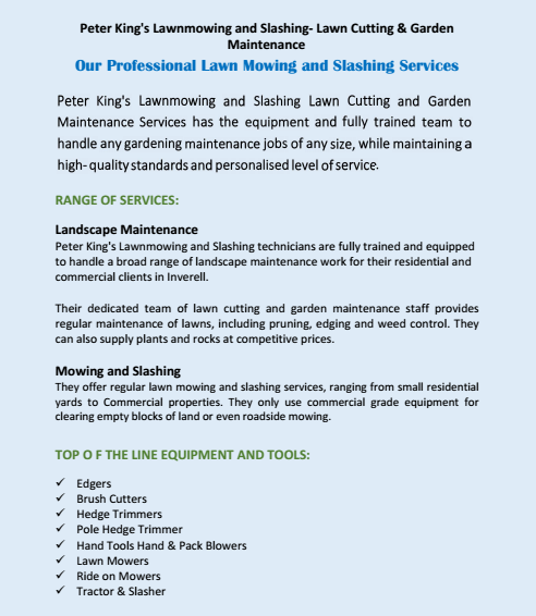 Our Professional Lawn Mowing and Slashing Services Red range